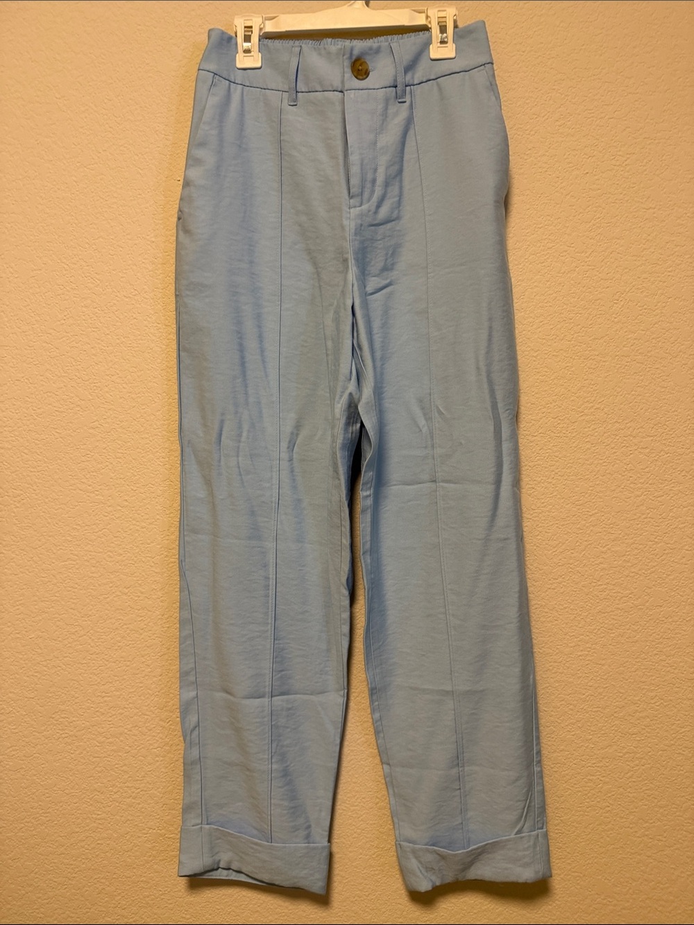 a new day Light Blue Cropped Wide-Leg Pants